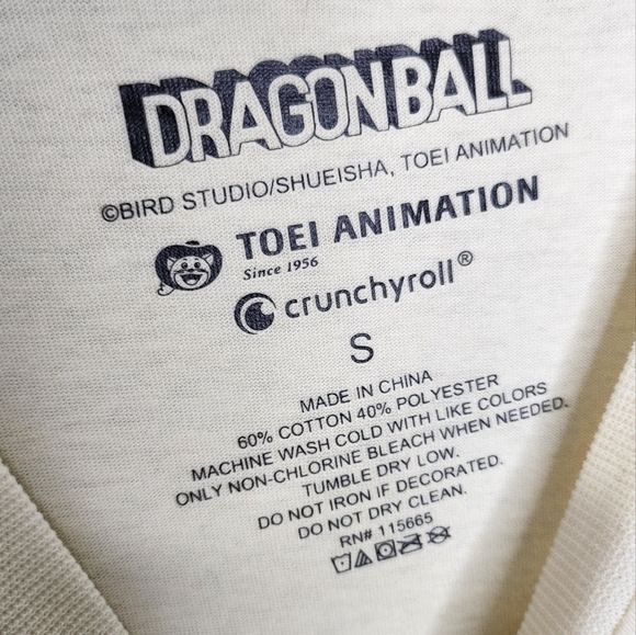 DRAGONBALL LONG SLEEVE T SHIRT SIZE MEN ADULT SMALL NEW - Picture 5 of 5
